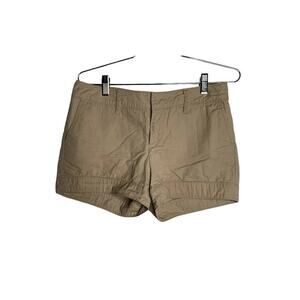 gap women Downtown Khaki Shorts Beige sz 4 flat front